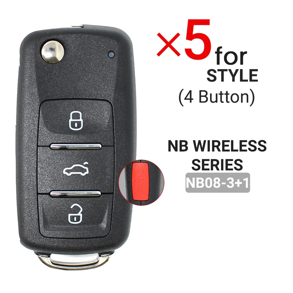 5 шт./лот KEYDIY NB08-3 + 1 Универсальный 4-кнопочный KD Пульт дистанционного управления Автомобильный ключ для KD900 / KD-X2 KD MINI / KD-MAX для VW MQB Style1