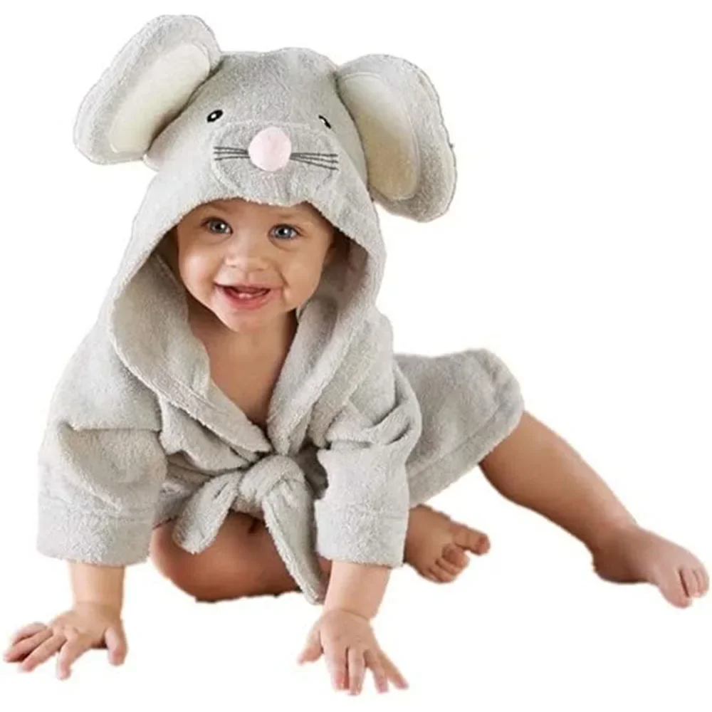 2024 Халат для мальчиков Полотенца с капюшоном Халат унисекс для младенцев Полотенце для малышей Махровые ультравпитывающие прочные одеяла3
