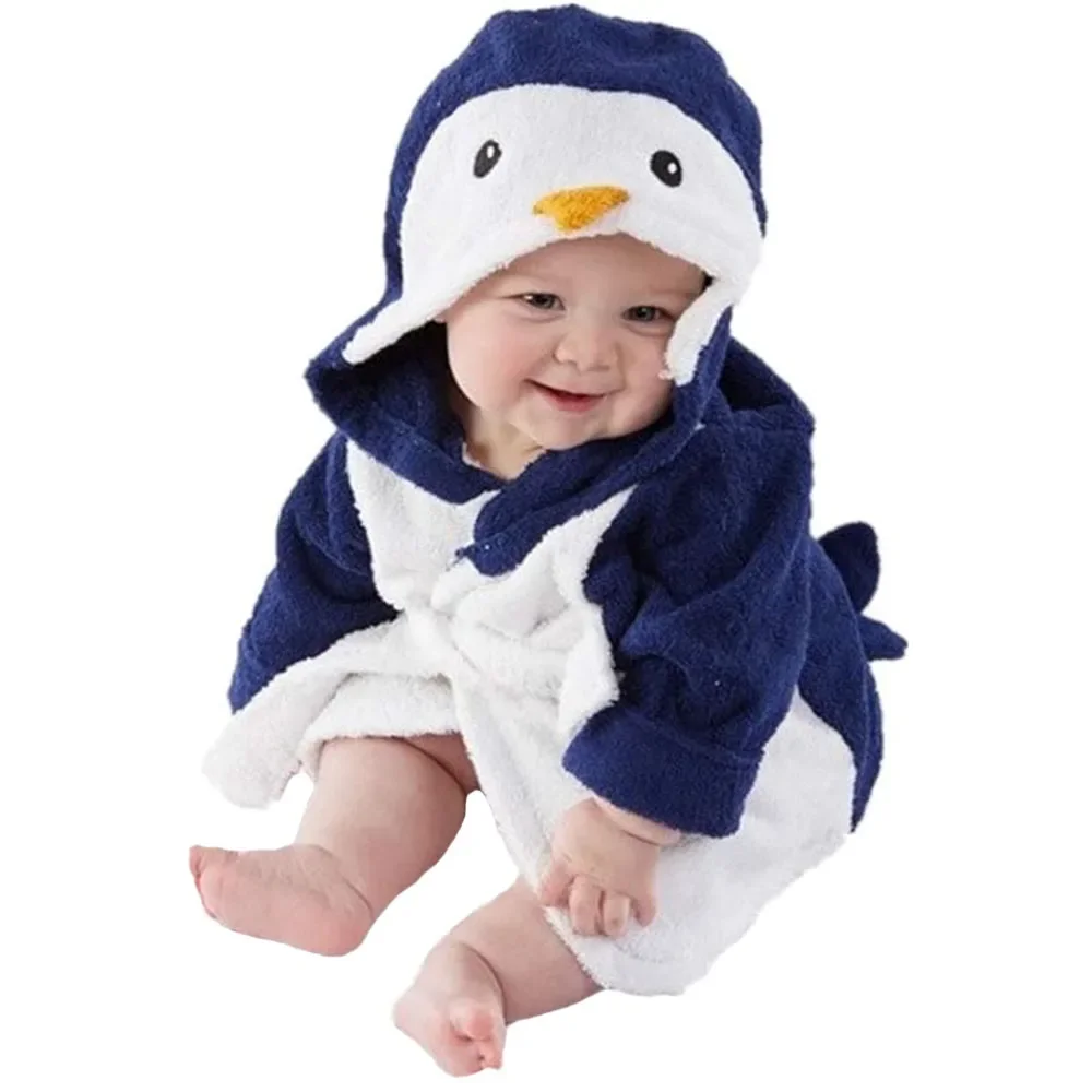 2024 Халат для мальчиков Полотенца с капюшоном Халат унисекс для младенцев Полотенце для малышей Махровые ультравпитывающие прочные одеяла4