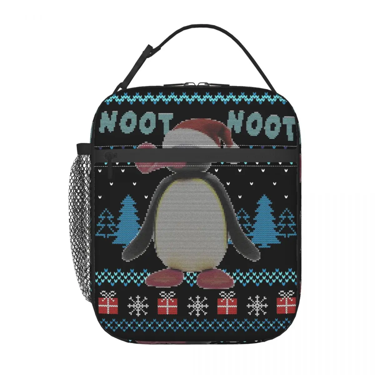 Pingu Meme Термоизолированные сумки для ланча для офиса Забавный рождественский подарок Портативные контейнеры для еды Сумки Холодильник Термоланч Боксы2