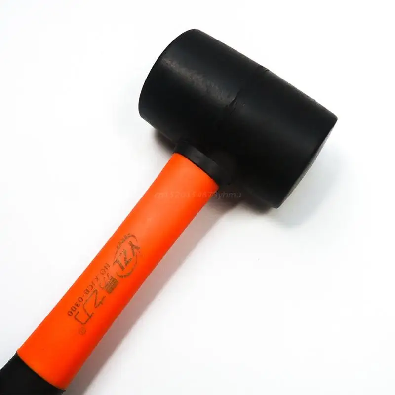 Резиновый молоток с эргономичной ручкой Мягкий удар без повреждений для кемпинга Напольные покрытия Колья для палаток Деревообработка3