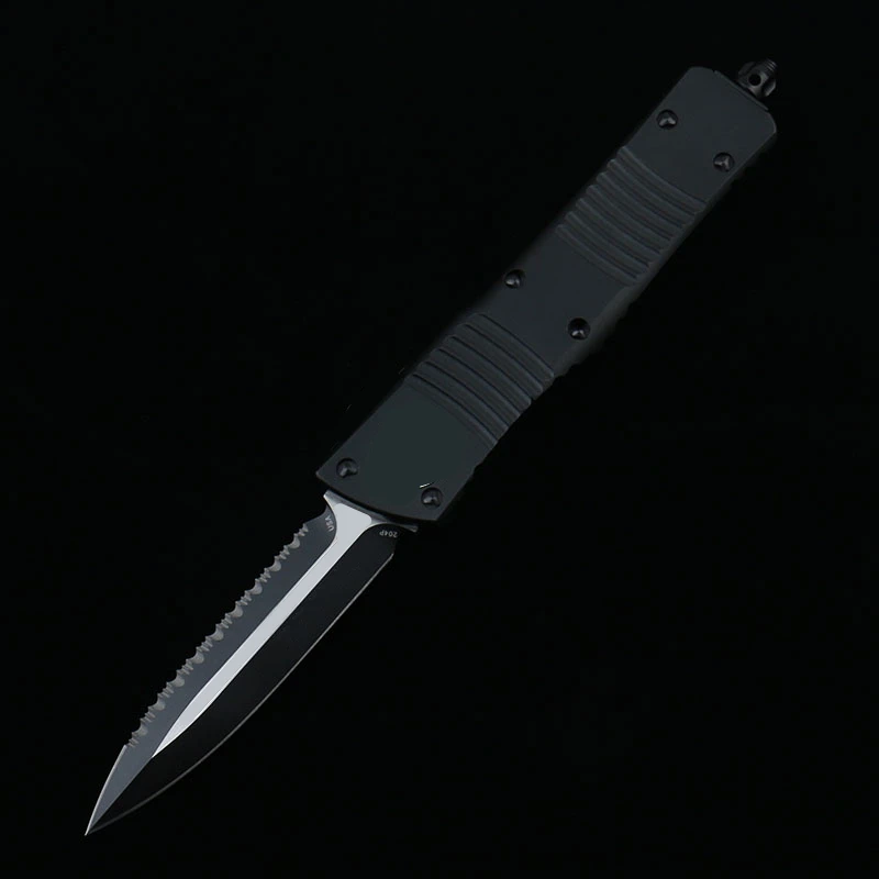 MT COMBAT Боковой нож TeeTh D2 Алюминиевая ручка Кемпинг Выживание На открытом воздухе EDC Охотничий инструмент Ужин Кухня5