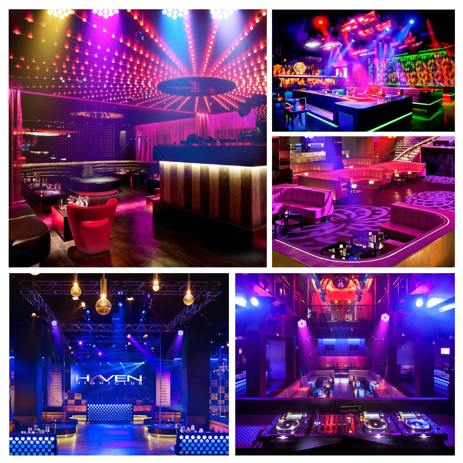 RGB 18 светодиодов Stage Par Light 7-канальный DMX Управление звуком HOLDLAMP для DJ Concert Party Club KTV4