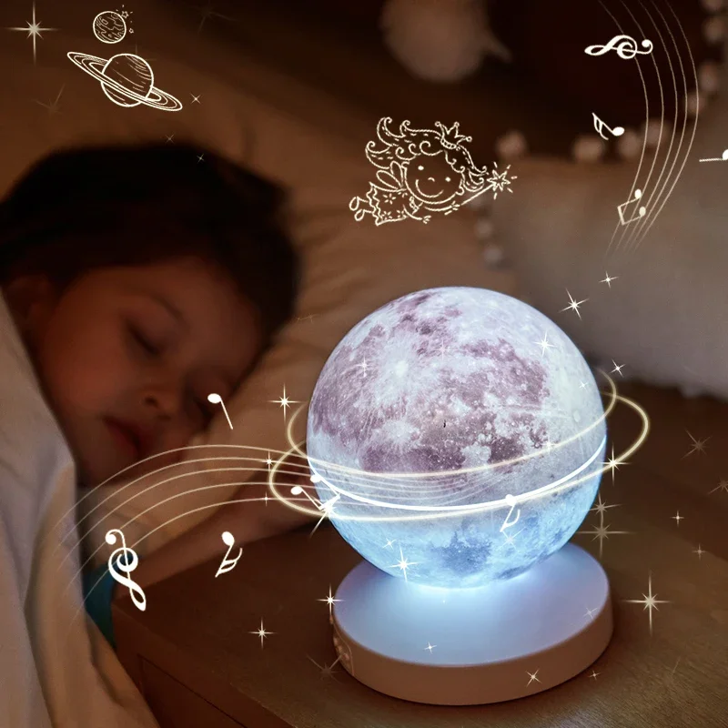 Лунная лампа Светодиодный ночник Галактика Лампа 3D Звезда Лунный Свет Звездные лампы с питанием от батареи Спальня Декор Ночные огни Дети Рождество0