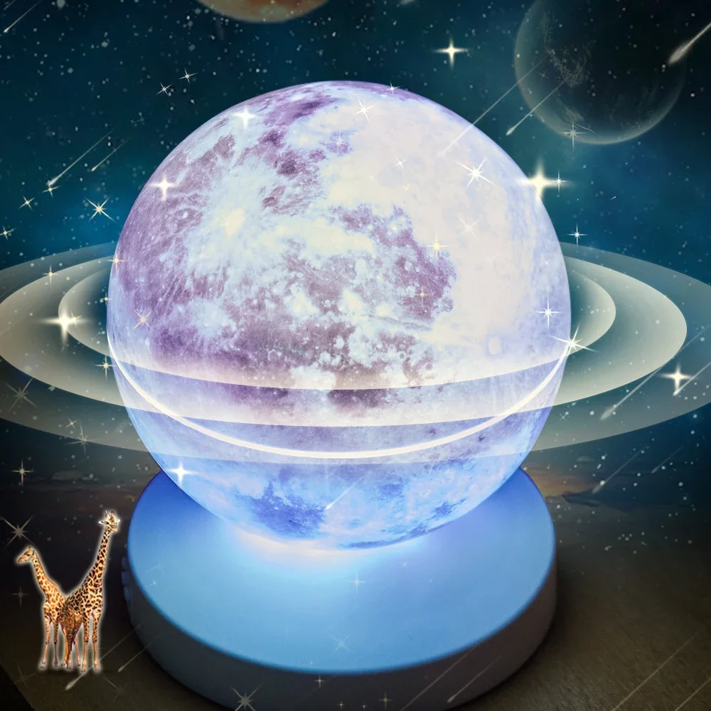 Лунная лампа Светодиодный ночник Галактика Лампа 3D Звезда Лунный Свет Звездные лампы с питанием от батареи Спальня Декор Ночные огни Дети Рождество1