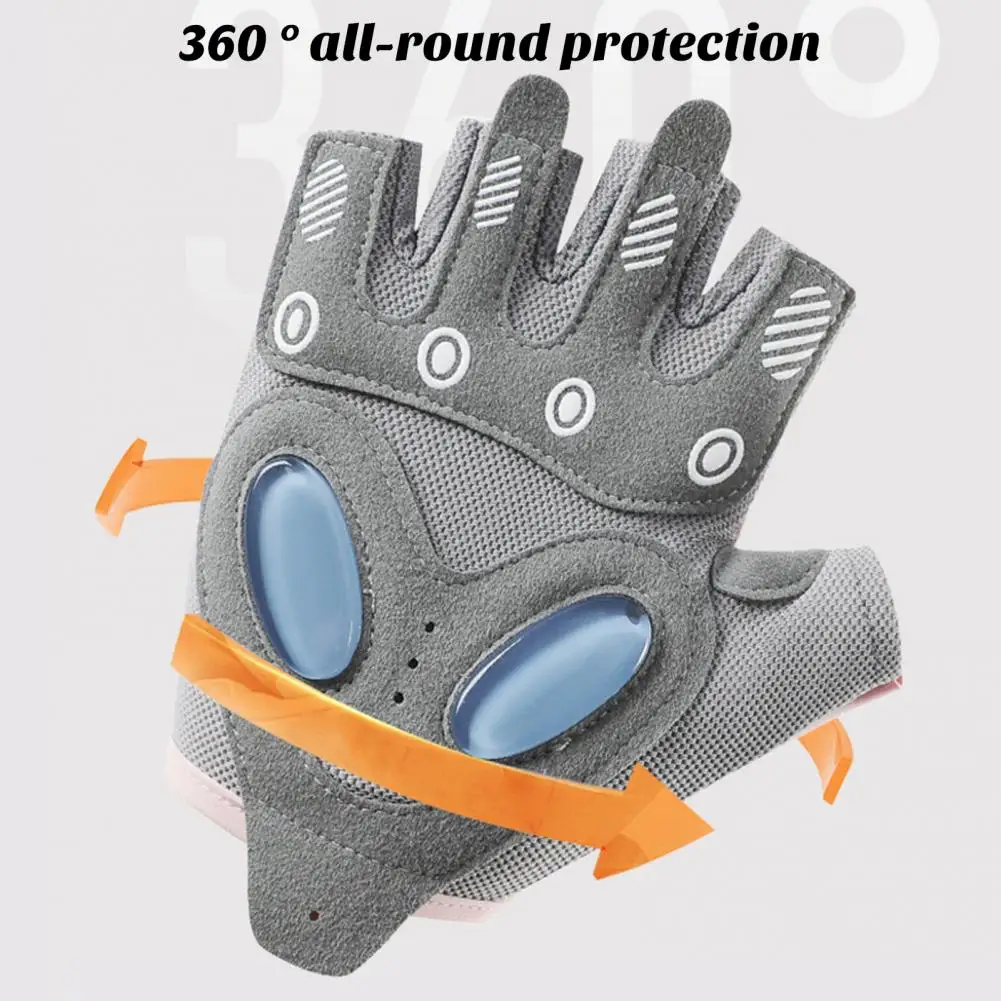 Спортивные перчатки Дышащие амортизирующие велосипедные перчатки с регулируемой крепежной лентой Идеально подходит для тренировок на шоссейном велосипеде Унисекс Спорт2