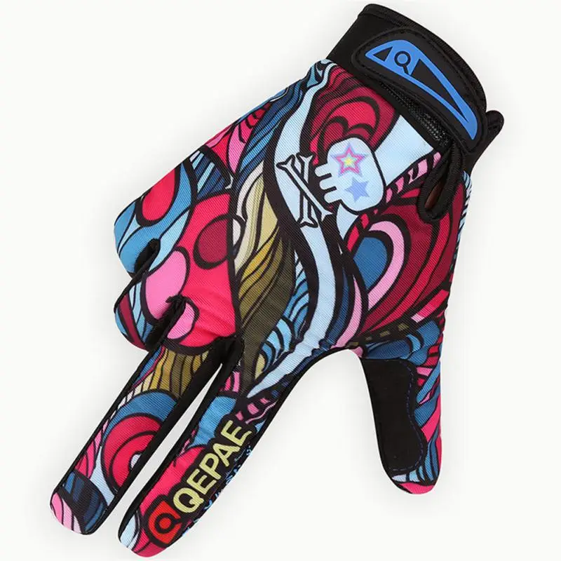 Print Велосипедные перчатки Велосипедные спортивные походные перчатки с полным пальцем Сетка GEL Зимние перчатки Женщины Мужчины Велосипедные перчатки1