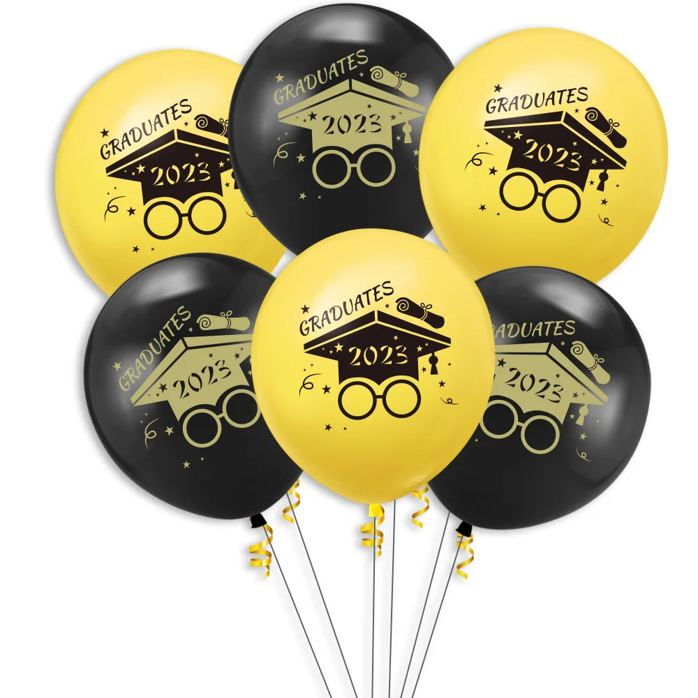 Украшение выпускного сезона, латексные воздушные шары, выпускники, докторская кепка, церемония0