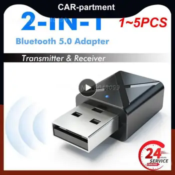 1 ~ 5 шт. 5,0 Bluetooth аудио приемник передатчик мини 3,5 мм AUX Jack стерео Bluetooth передатчик для телевизора ПК Авто USB беспроводной
