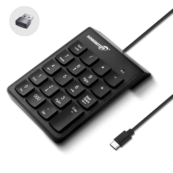 19 Клавиша Провод Механическая цифровая клавиатура типа C / USB Цифровые клавиатуры Подходит для цифровой клавиатуры ноутбука для финансов