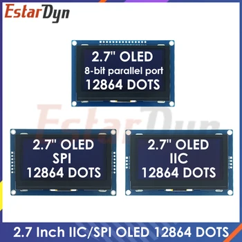 2,7-дюймовый OLED-дисплей с ЖК-дисплеем 128x64 Диски SSD1327 параллельным портом IIC / SPI / 8-битный