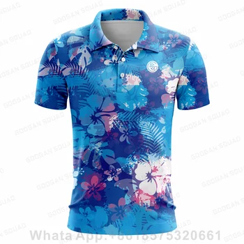 2023 Новая мода Повседневные рубашки поло с короткими рукавами Летний гольф Спорт Детская быстросохнущая рубашка-поло Удобная дышащая рубашка