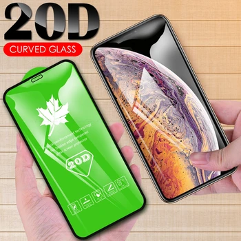 20D Закаленное стекло с полным покрытием для 15 14 13 12 мини 11 iPhone 8 7 6 6S XS X XR SE 2022 2020 Plus Pro Max Защитная пленка для экрана
