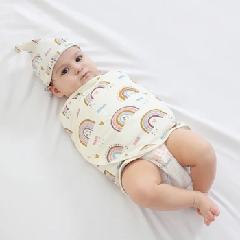  Baby Wrap Регулируемое хлопковое одеяло с защитой от прыжков для младенцев Новорожденный Baby Essential Baby Sleep Bag