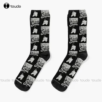 BEASTARS: ЛЭГОШИ - МОЙ ДУХОВНЫЙ ЗВЕРЬ Носки черные футбольные носки Персонализированные пользовательские носки унисекс для взрослых подростков и молодежи забавные носки