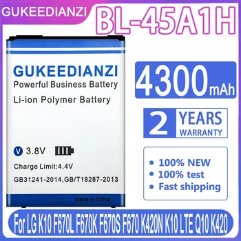 BL-45A1H BL45A1H BL-46G1F GUKEEDIANZI Аккумулятор для LG K10 F670L F670K F670S F670 K420N K10 LTE Q10 K420/K10 2017 Версия K20 Plus