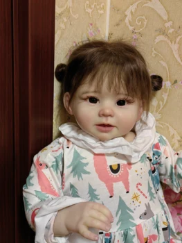 FBBD & ShanShan Индивидуальная ограниченная поставка 28 дюймов Reborn Baby Bonnie Standing Girl Реальные фотографии Полностью та же готовая кукла