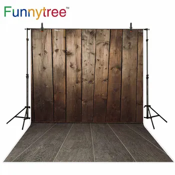 Funnytree фон для фотостудии, винтажный, коричневый, старая деревянная стена, профессиональный фон, фотозвонок, фотобудка, реквизит