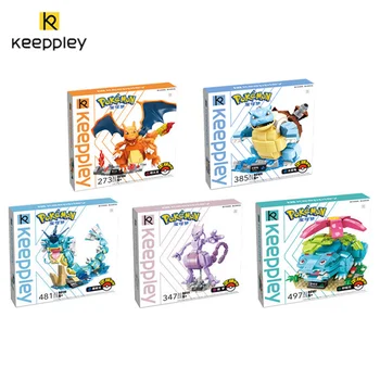 Keeppley Pokémon Строительные блоки Gyarados Периферийная сборка Модные игрушки Venusaur Model Украшения Креативные подарки