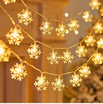 LED Гирлянды Рождественская елка Снежинка Баннер Рождественское украшение для дома Кемпинг Декор Свет Кулон Звездное небо