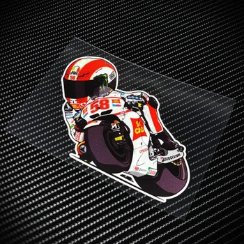 motorsport Marco Simoncelli No.58 наклейки виниловые мотоциклетные шлемы мотокросс наклейка светоотражающие наклейки на мотор