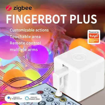Tuya Zigbee Fingerbot Умный Fingerbot Переключатель Кнопка Толкатель Умный Таймер Жизни Поддержка Alexa Google Assistant Нужен шлюз Zigbee