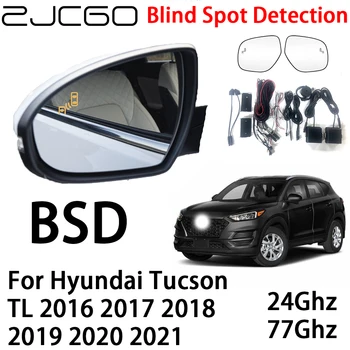ZJCGO Система предупреждения о радаре BSD Обнаружение слепых зон Предупреждение о безопасном вождении для Hyundai Tucson TL 2016 2017 2018 2019 2020 2021