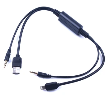 Аудио Стерео Aux USB Для Автомобиля USB AUX Адаптер Интерфейсный Кабель Для BMW e46 e60
