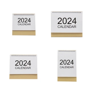  Большой ежемесячный мини-настольный календарь на 2024 год для офиса и дома Учеба Организация мероприятий Ежедневные напоминания Дропшиппинг