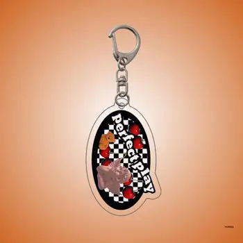 Брелок для ключей с подвеской в виде сердца Y2K Ювелирные изделия Подарок с застежкой Коготь Омара Женщины Девочка Подросток