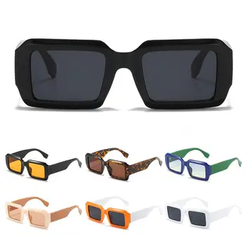 Винтаж Y2K UV400 Защита Очки Ретро Дизайн Прямоугольные Солнцезащитные Очки Для Женщин Оттенки Солнцезащитные Очки