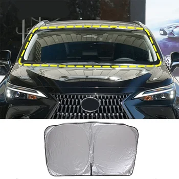  для Lexus NX 2022 Алюминиевая фольга Автомобильные лобовые козырьки Солнцезащитные козырьки Козырьки переднего стекла Аксессуары для защиты отделки автомобиля