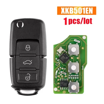 Для Xhorse XKB501EN универсальный проводной дистанционный брелок с откидным брелоком 3 кнопки для VW B5 Тип для VVDI Key Tool
