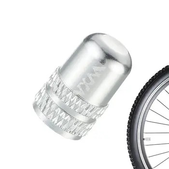 Крышки клапанов велосипедных шин 4 шт./комплект Анодированный алюминиевый сплав Велосипедные клапанные крышки Пыленепроницаемые велосипедные колпачки Шина Велосипед Американский шток клапана