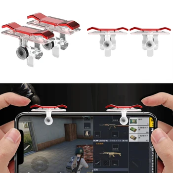 Мобильный игровой контроллер для PUBG Gamepad Trigger L1 R1 Free Fire Aim Button Shooter Джойстик для модели телефона Game Pad Accesorios