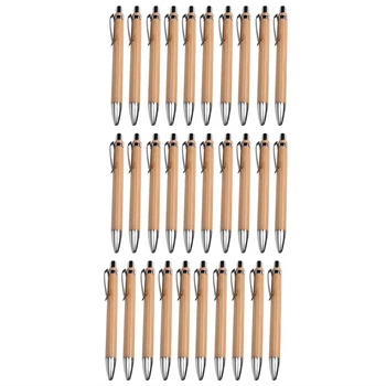 Наборы шариковых ручек Разное количество Пишущий инструмент из бамбукового дерева (120 комплектов)