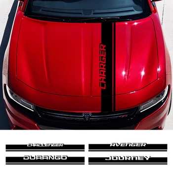Наклейка на капот автомобиля для Dodge Avenger Caliber Caravan Challenger Charger Dart Durango Journey Nitro Ram Аксессуары Наклейка на капот