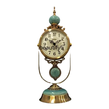 Настольные часы в европейском стиле в стиле ретро настольные часы для гостиной бытовые маятниковые часы