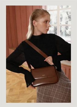 Новая женская сумка Женская элегантная сумка через плечо с седлом Мода Ретро Дизайн Кроссбоди Мессенджер