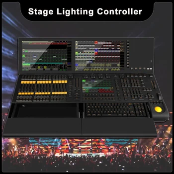новый контроллер Linux Профессиональное сценическое освещение Движущаяся голова DJ Диско Бар Вечеринка DMX Консоль Производительность Сенсорный экран