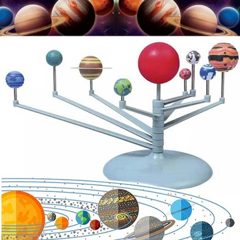 Солнечная система Девять планет Планетарий Модель Набор Астрономия Научный проект DIY Детский подарок Всемирная распродажа Раннее образование для ребенка