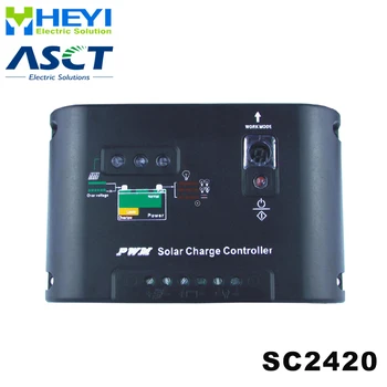 Универсальный солнечный контроллер заряда и разряда 15А SC2420 12 В / 24 В солнечный контроллер ШИМ для солнечного уличного фонаря