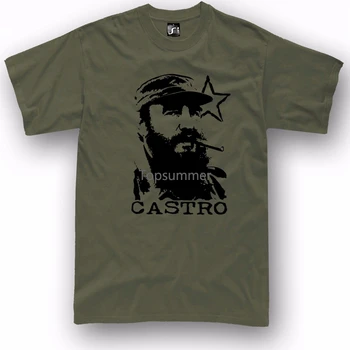 Футболка Кастро Команданте Фидель Кастро Футболка Куба Куба Революция
